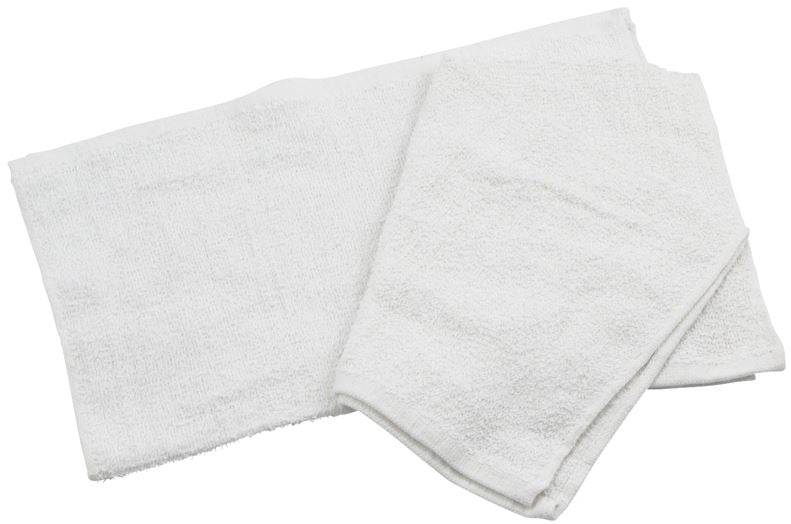 Winco Cotton Bar Towel-16" X 19"-White-1 Dozen-1/Case