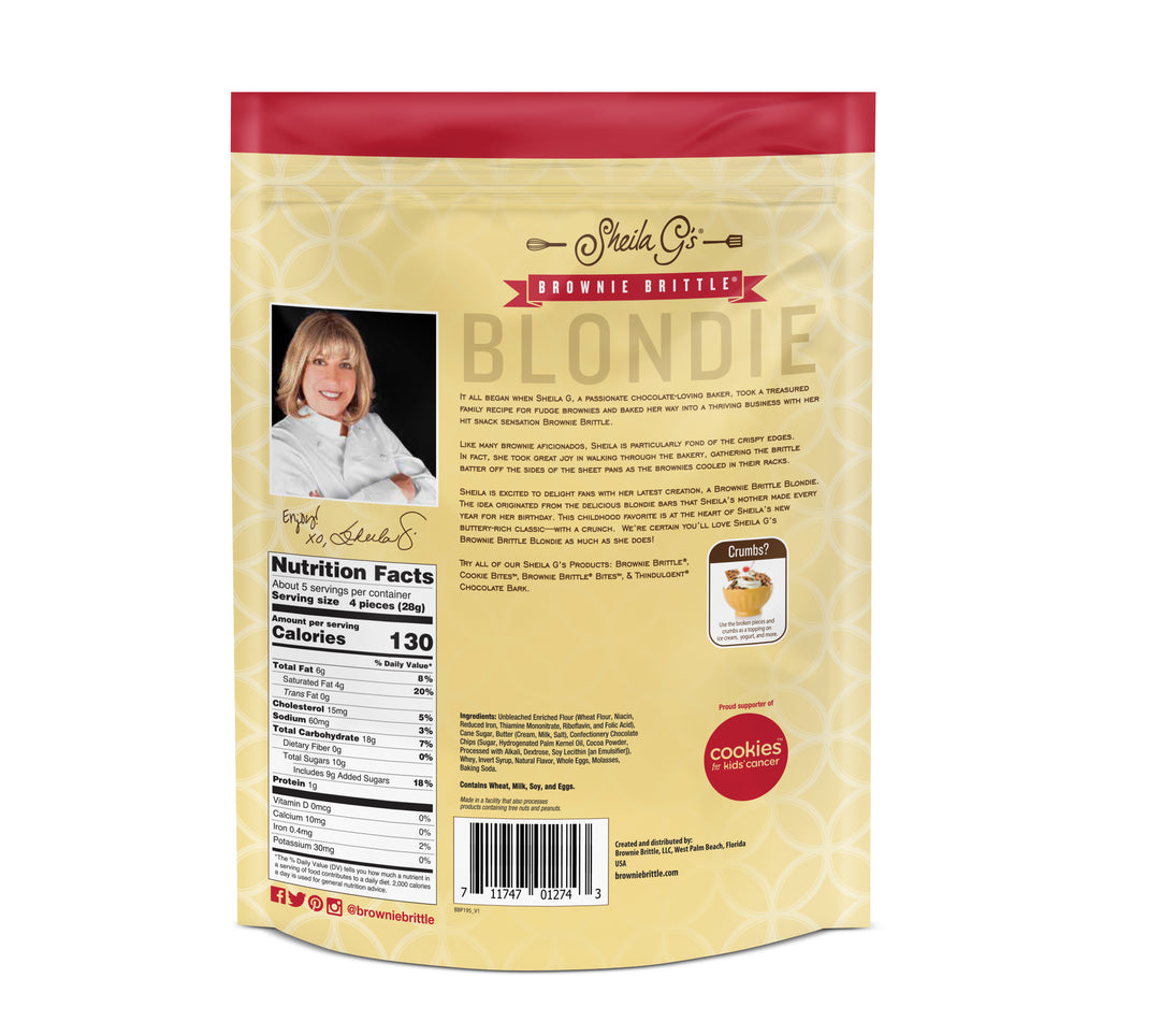 Sheila G's Chocolate Chip Blondie Brittle-5 oz.-6/Case