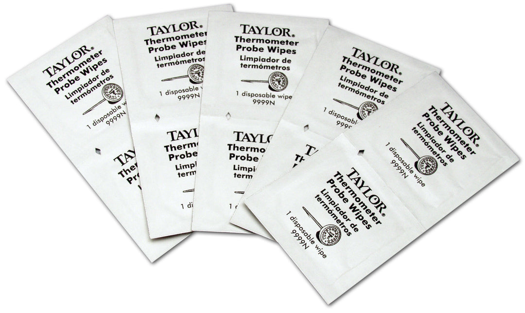 Taylor Haccp Individually Wrapped Thermometer Probe Wipes 100 Count Box-10 Each-1/Case