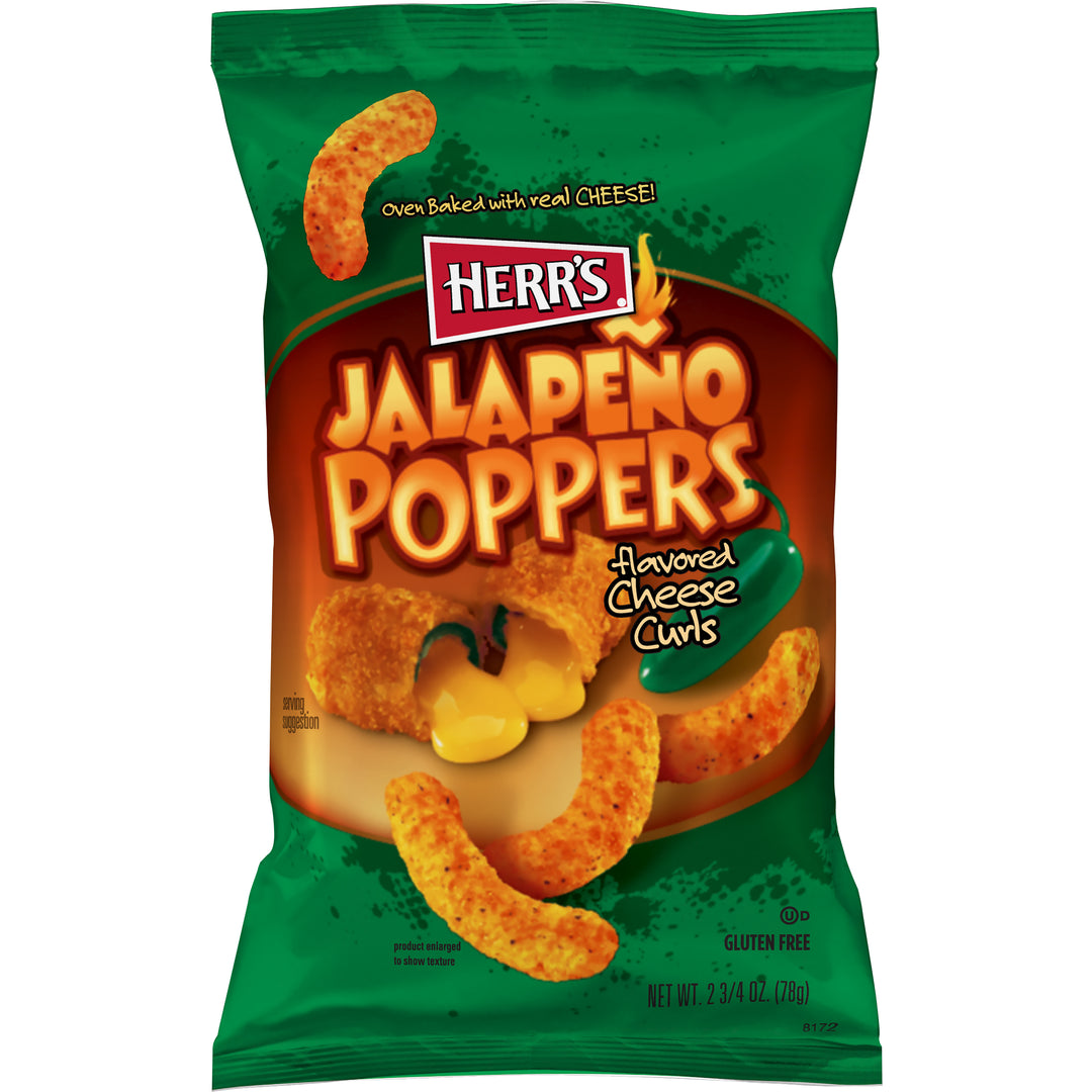 Herr's Jalapeno Poppers Curls-2.75 oz.-20/Case