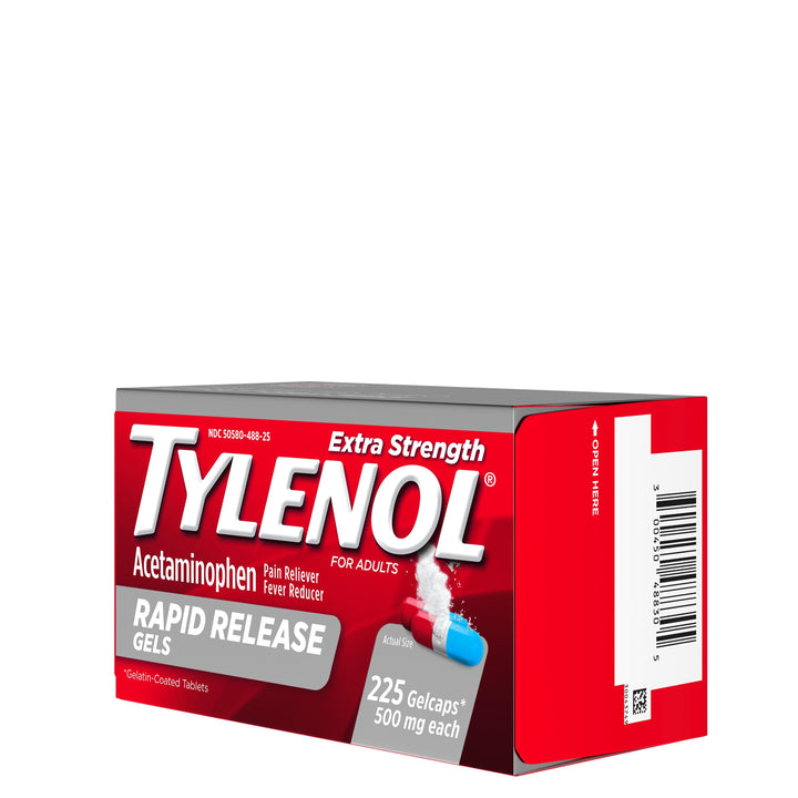 Tylenol Rapid Release Gelcap-225 Count-3/Box-8/Case