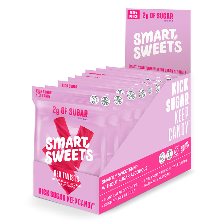 Smartsweets Red Twists-1.8 oz.-12/Box-6/Case