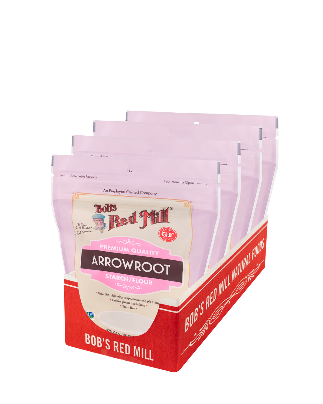 Bob's Red Mill Natural Foods Inc Gluten Free Arrowroot Starch Flour-16 oz.-4/Case