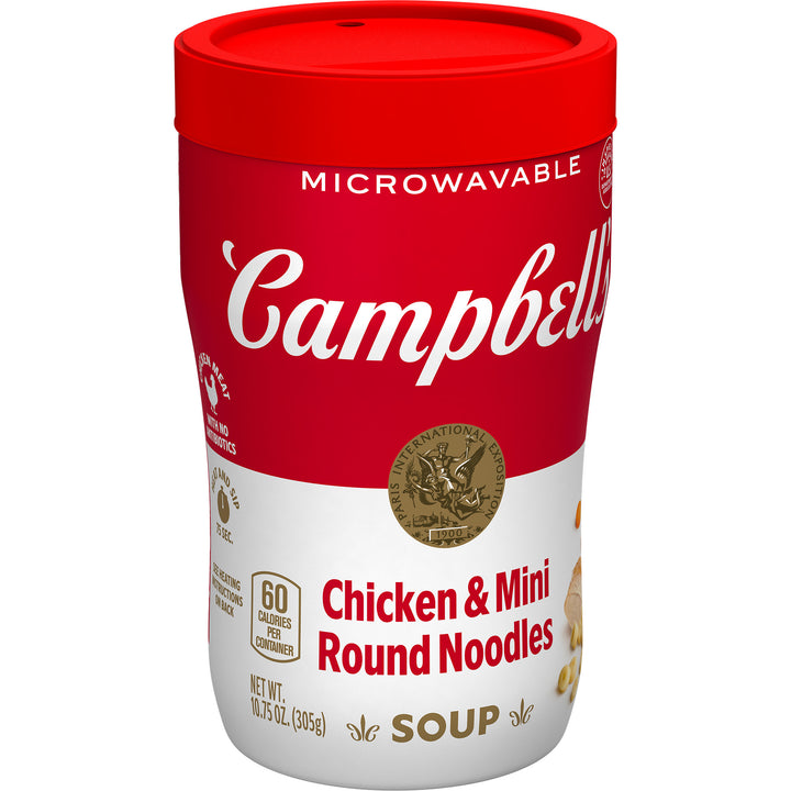 Campbell's Soup On The Go Chicken And Mini Noodles-10.75 oz.-8/Case