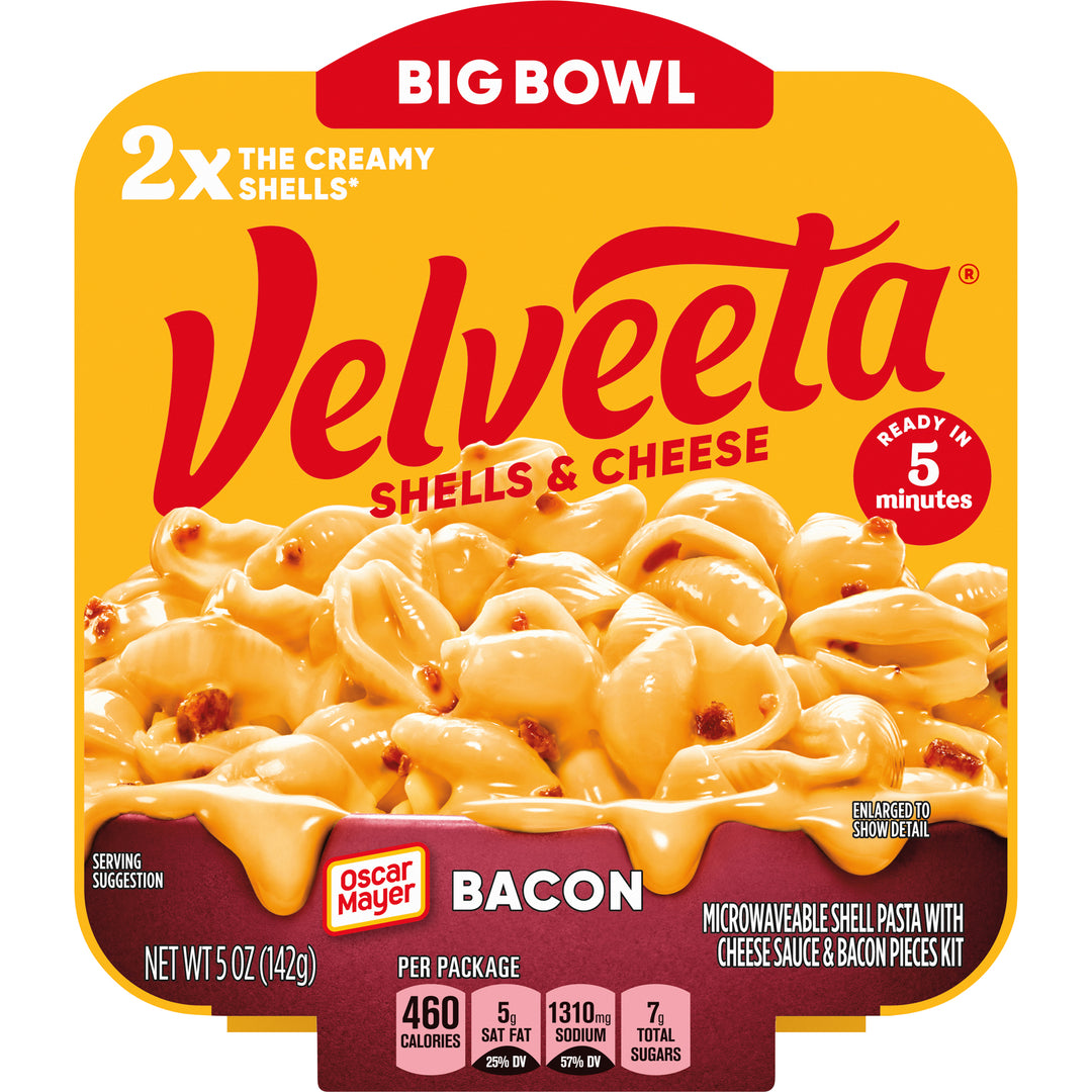 Velveeta Convenience Meal Bacon Macaroni & Cheese Bowl-5 oz.-6/Case