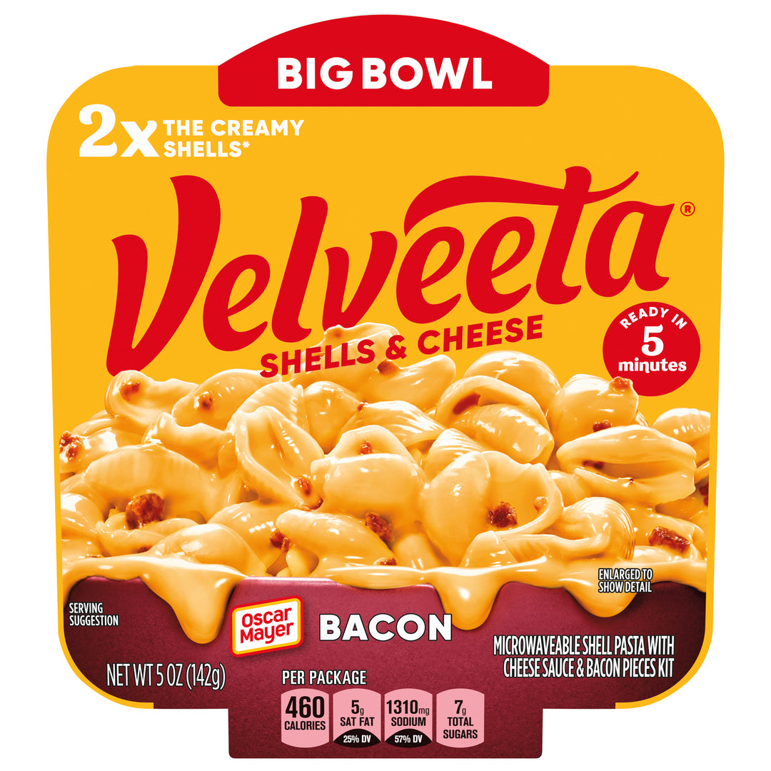 Velveeta Convenience Meal Bacon Macaroni & Cheese Bowl-5 oz.-6/Case