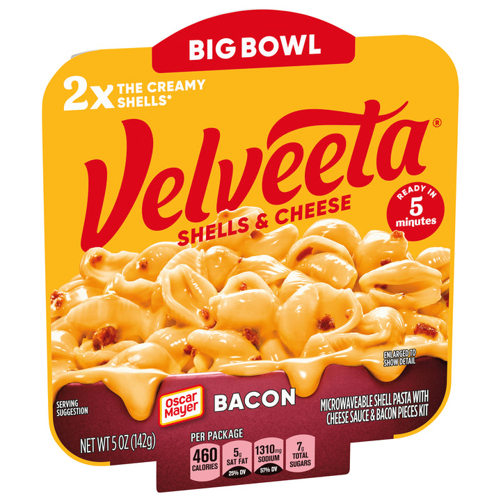 Velveeta Convenience Meal Bacon Macaroni & Cheese Bowl-5 oz.-6/Case
