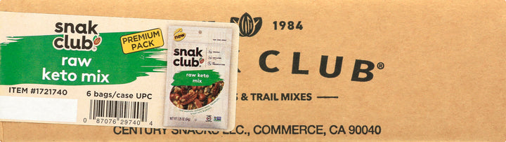 Snak Club Resealable Raw Keto Mix-1 Each-6/Case