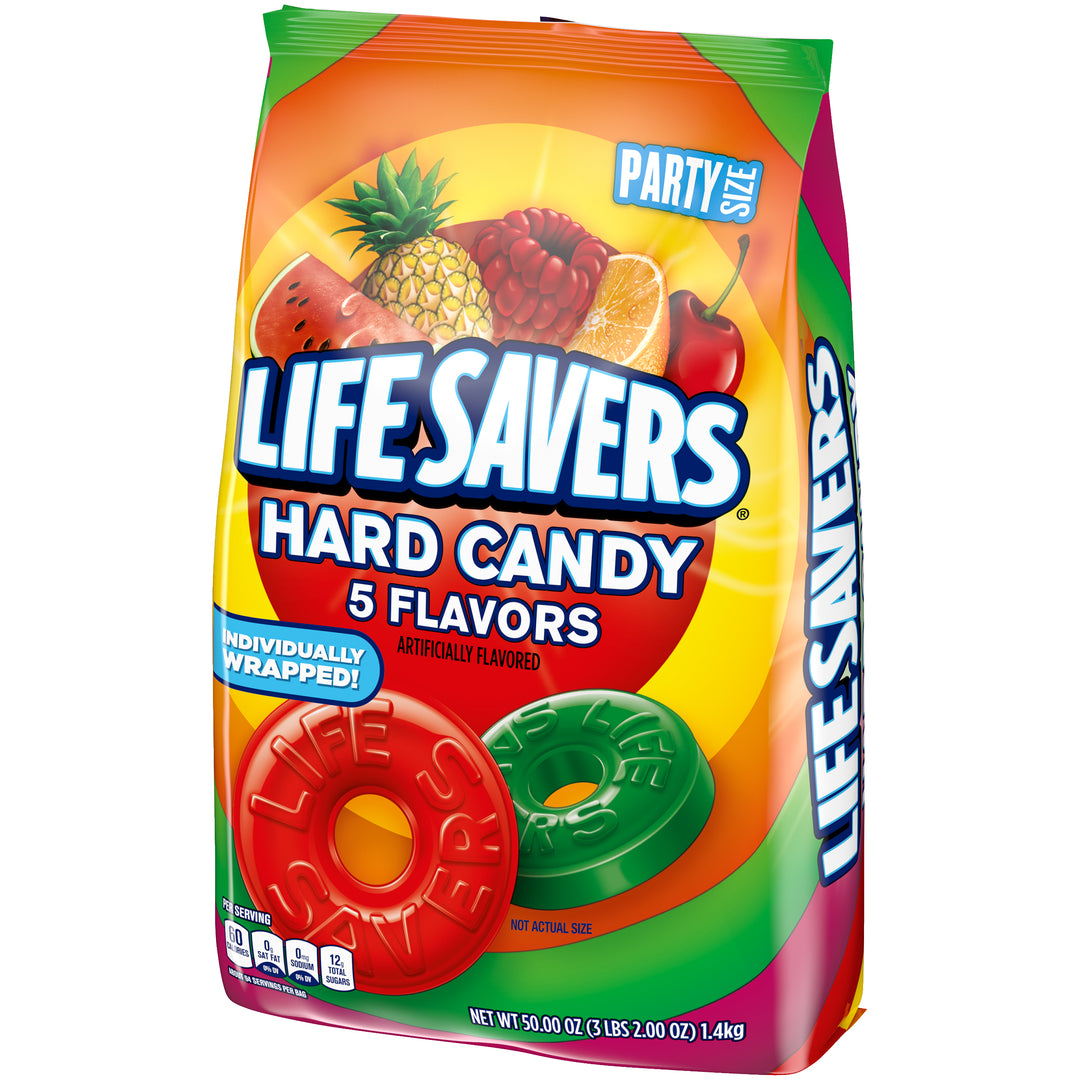 Lifesavers 5 Flavors Hard Candy Stand Up Pouch-50 oz.-6/Case