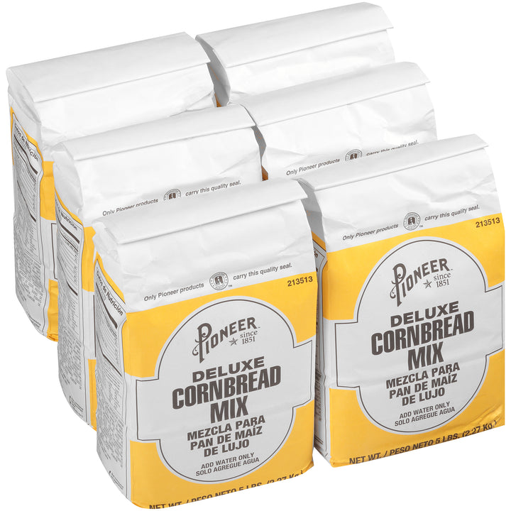 Pioneer Trans Fat Free Cornbread Mix-5 lb.-6/Case