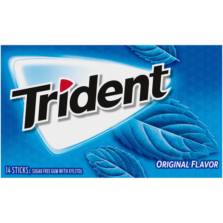 Trident Sugar Free Original Gum-14 Count-12/Box-12/Case