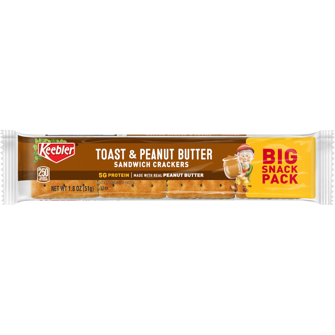 Kellogg's Keebler Kings Blend Toasted & Peanut Butter Cracker-1.8 oz.-12/Box-12/Case