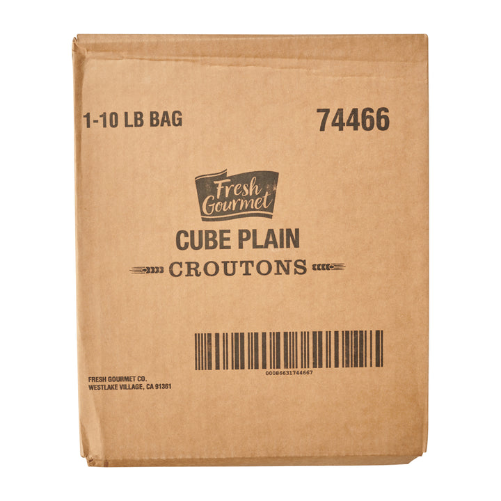 Fresh Gourmet Trans Fat Free Plain Cube Crouton Bulk 1/10 Lb.