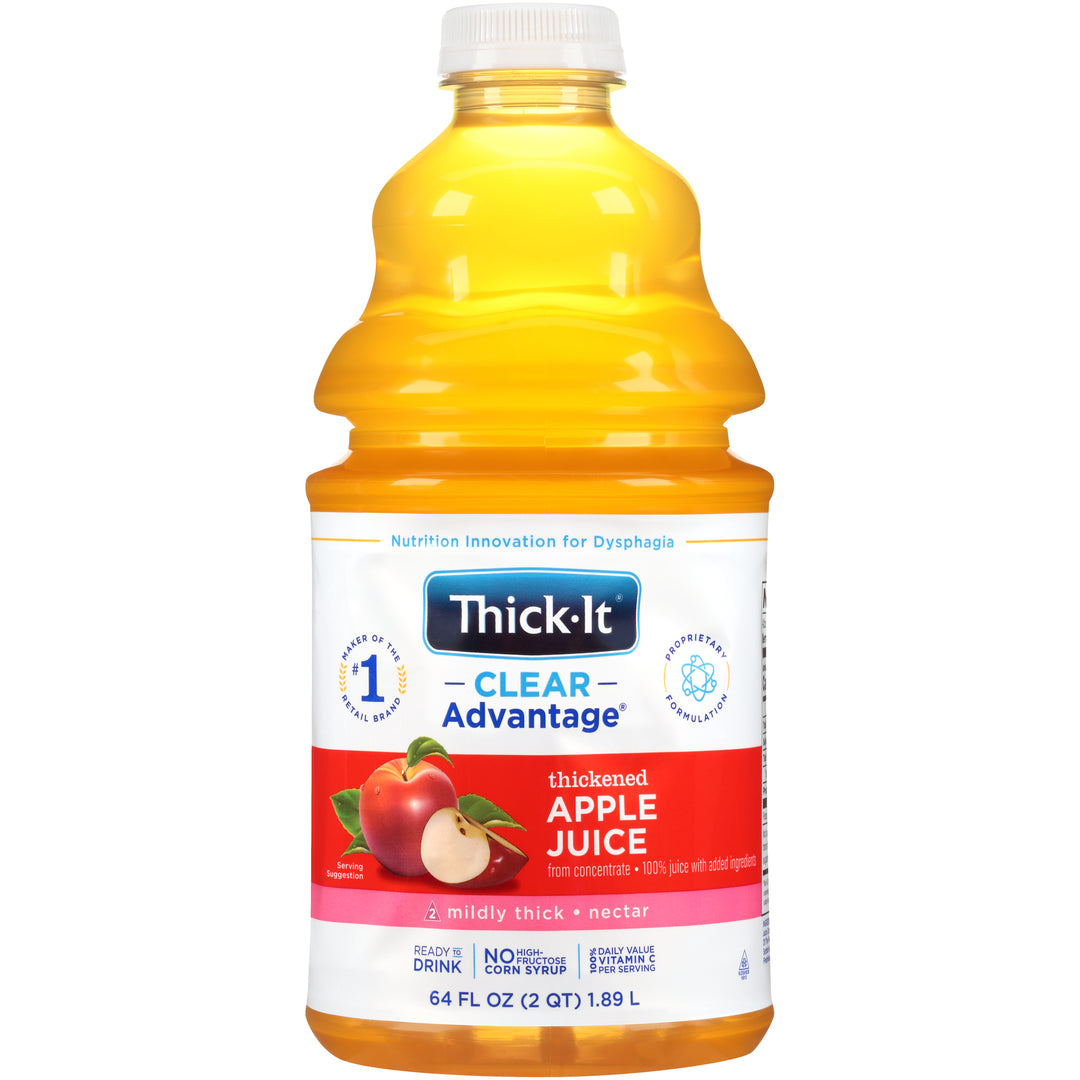 Thick It Clear Advantage Zero Calorie Apple Juice Thickener With Nectar Consistency-64 fl oz.-4/Case