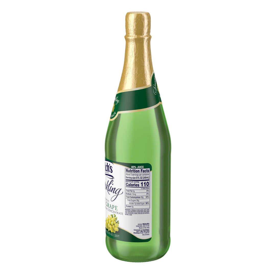 Welch's Sparkling White Grape Juice-25.4 fl oz.-12/Case