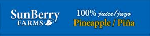 Sunberry Farms Pineapple Juice 100%-33.8 fl oz.-12/Case