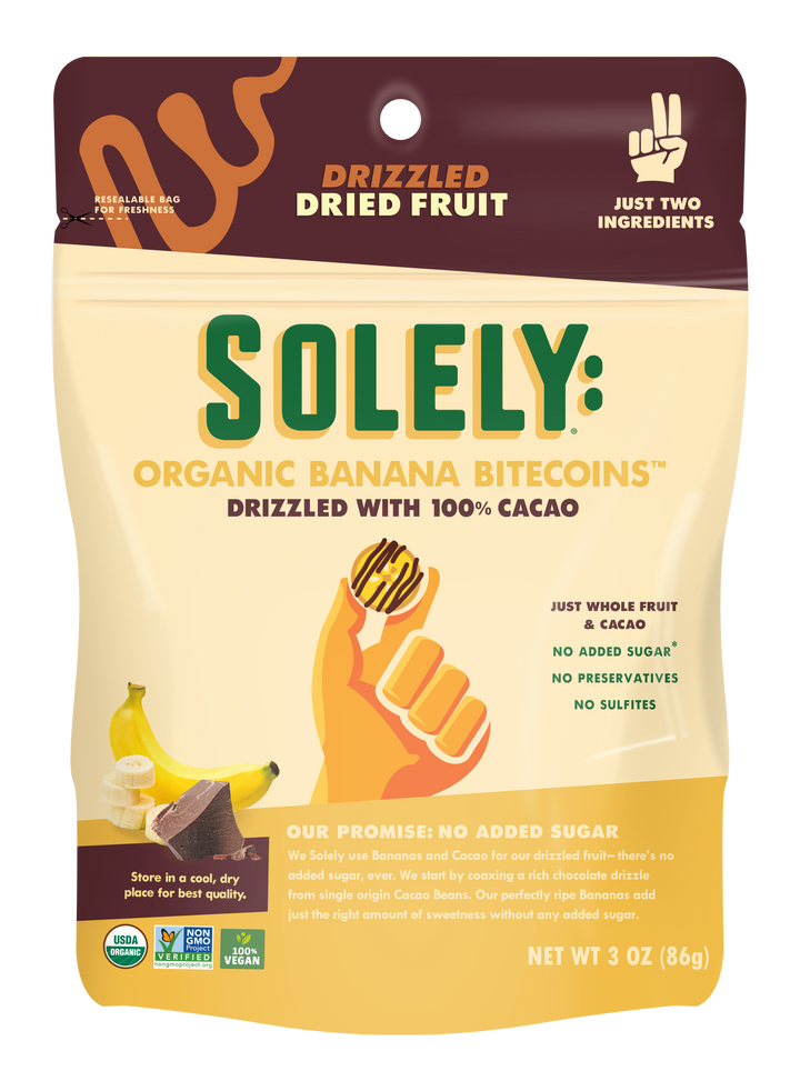 Solely Banana Bites Drizzle Cacao-3 oz.-8/Case