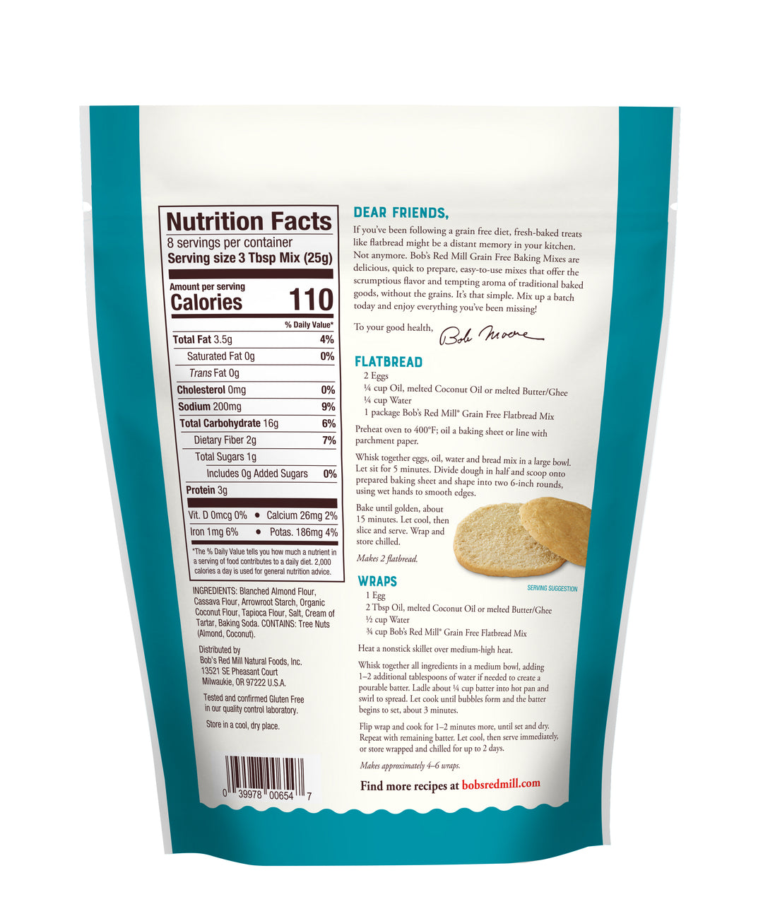 Bob's Red Mill Natural Foods Inc Grain Free Bread Mix-7.05 oz.-5/Case