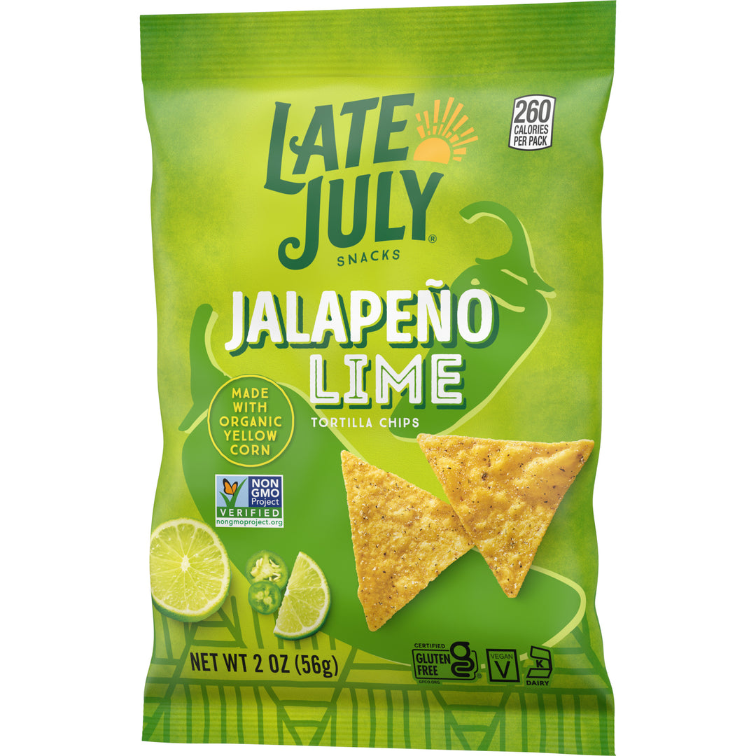 Late July Tortilla Chips Clasico Jalapeno Lime-2 oz.-6/Case