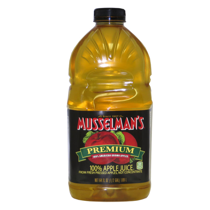 Musselman's Premium 100% Apple Juice From Fresh-Pressed Apples-64 fl oz.s-8/Case