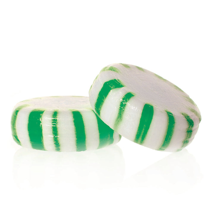 Sunrise Confections Candy Spearmint Starlights White Center Individually Wrapped-3 lb.-8/Case