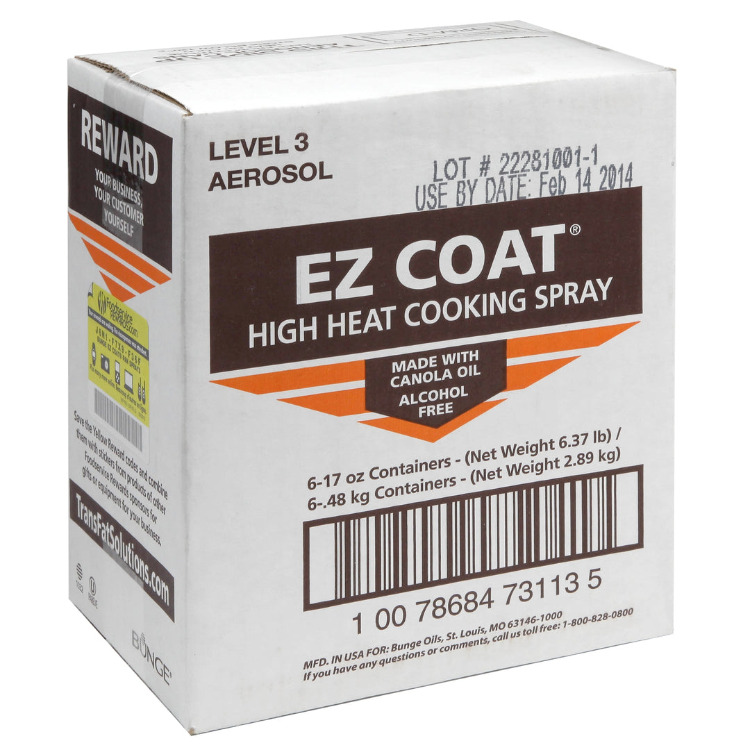 Ez Coat High Heat Cooking Spray-17 oz.-6/Case