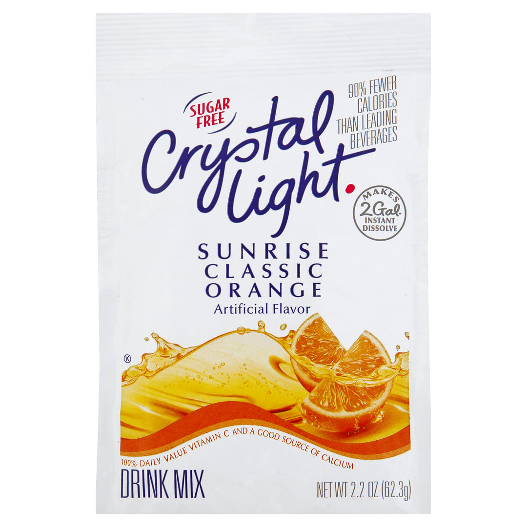 Kraft Crystal Light Sunrise Orange Powder Beverage Mix-2.2 oz.-12/Case