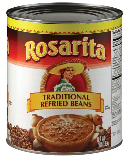 Rosarita Original Refried Beans-112 oz.-6/Case