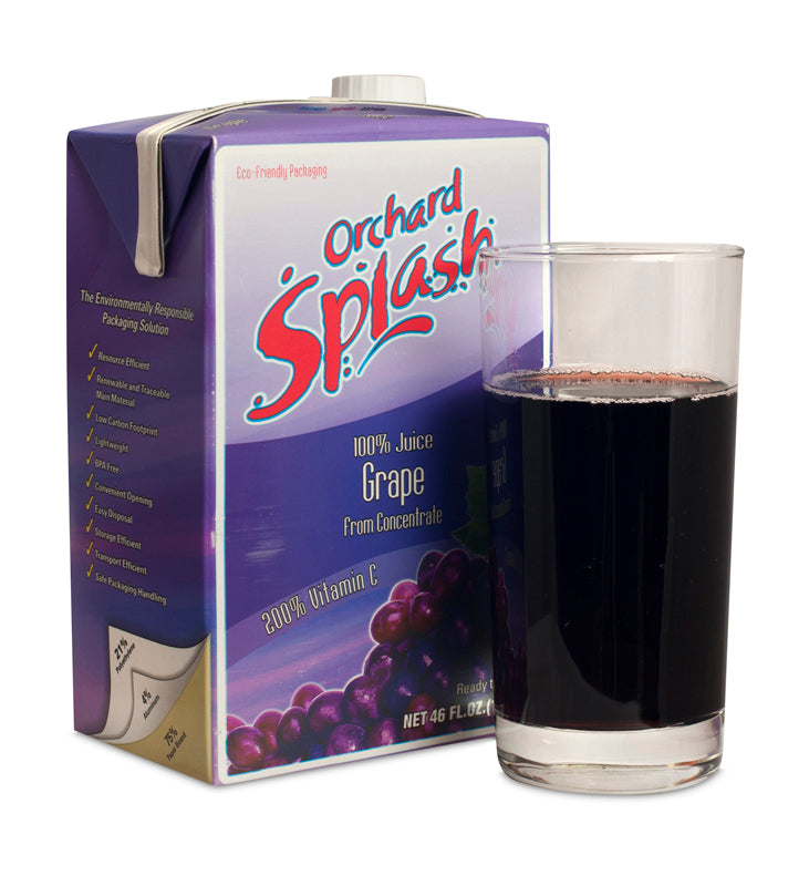 Orchard Splash Juice Ifp Aseptic Grape-46 oz.-1/Box-12/Case