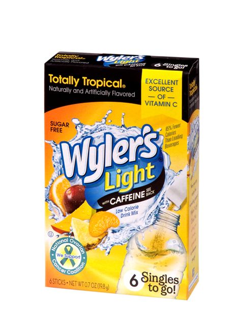 Wylers Light Totally Tropical Drink Mix Singles To Go-6 Count-12/Case