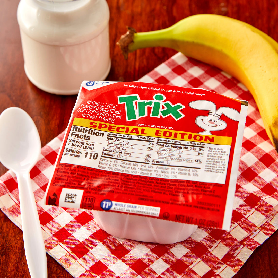 Trix 25% Less Sugar Cereal-1 oz.-96/Case