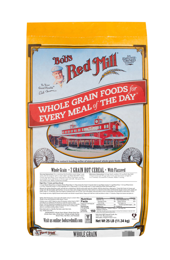 Bob's Red Mill Natural Foods Inc 7 Grain Hot Cereal-25 lb.