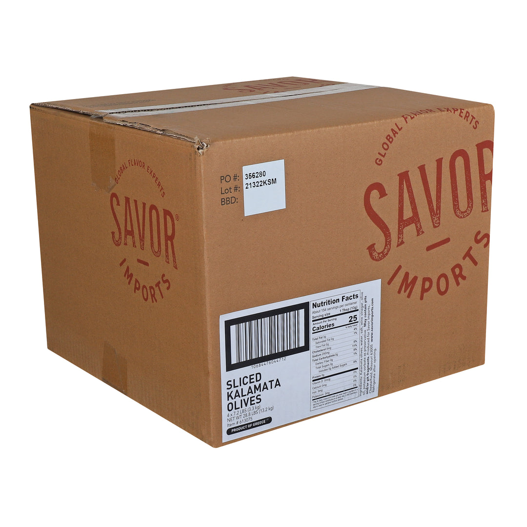 Savor Imports Kalamata Olive Slices Bulk-2 Kilogram-4/Case