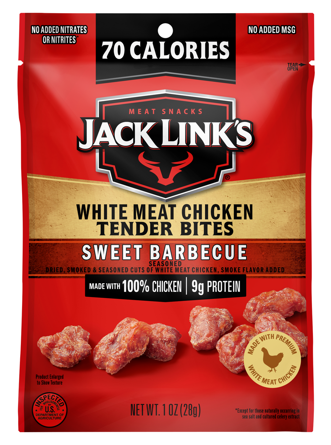 Jack Link's Sweet Barbecue Chicken Tender Bites-1 oz.-48/Case