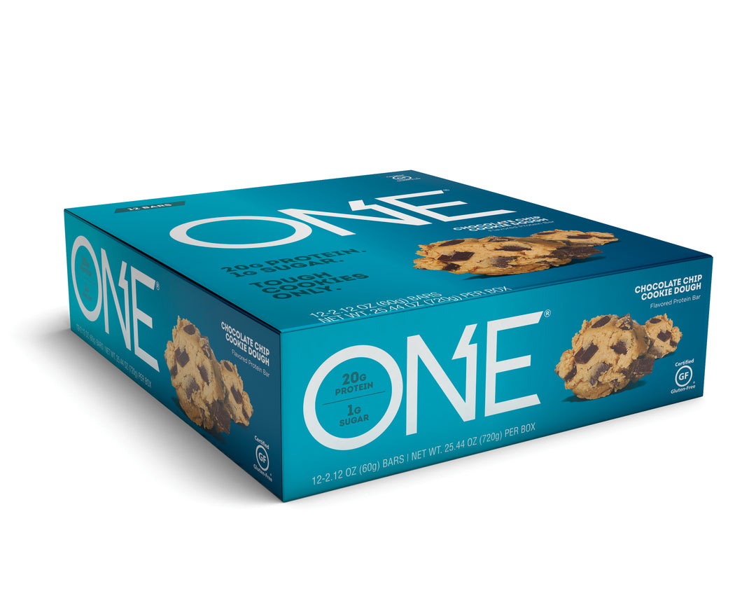 One Brand Chocolate Chip Cookie Dough Bar-2.12 oz.-12/Box-6/Case