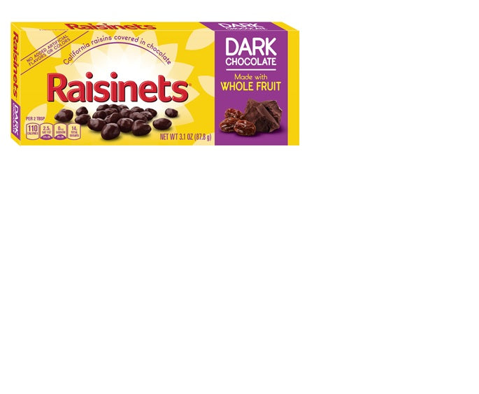 Raisinets Dark Chocolate Covered Raisins-3.1 oz.-15/Case