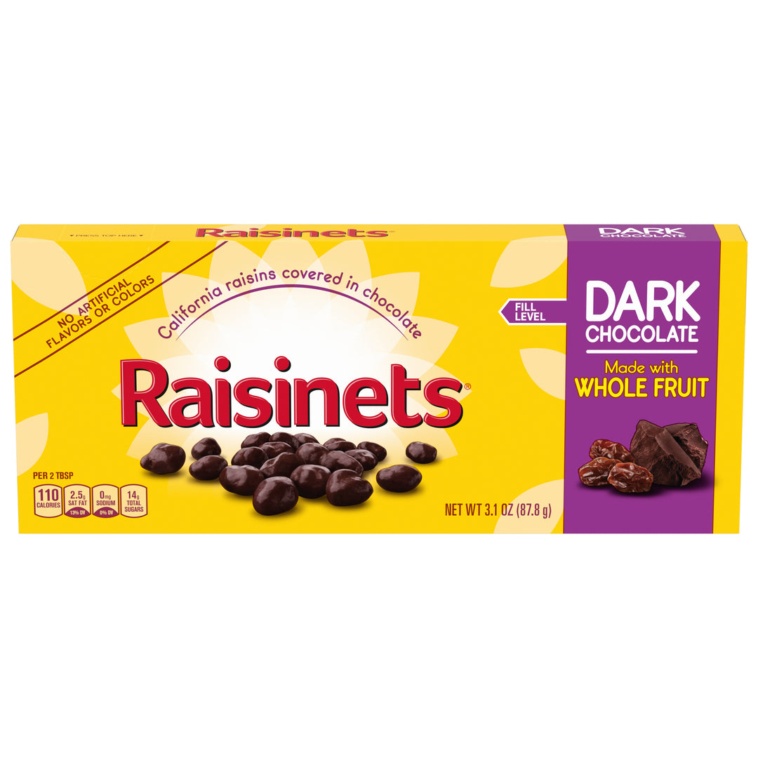 Raisinets Dark Chocolate Covered Raisins-3.1 oz.-15/Case