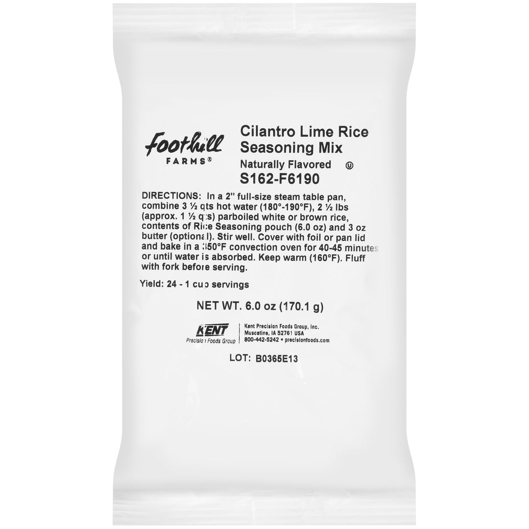 Foothill Farms Cilantro Lime Rice Seasoning Mix-6 oz.-10/Case