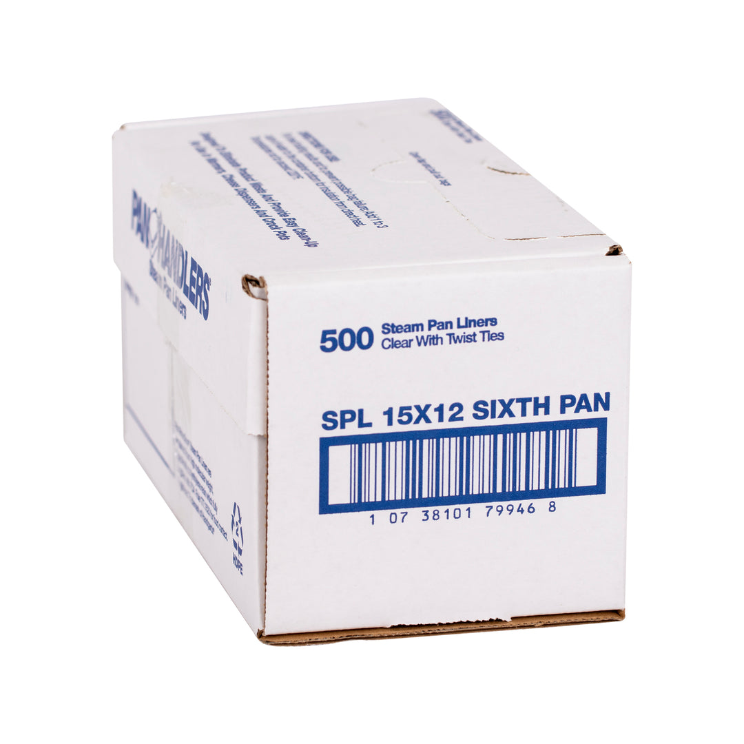 Panhandlers Pan Liner Steam 15X12x12 Sixth Pan-500 Each-500/Box-1/Case