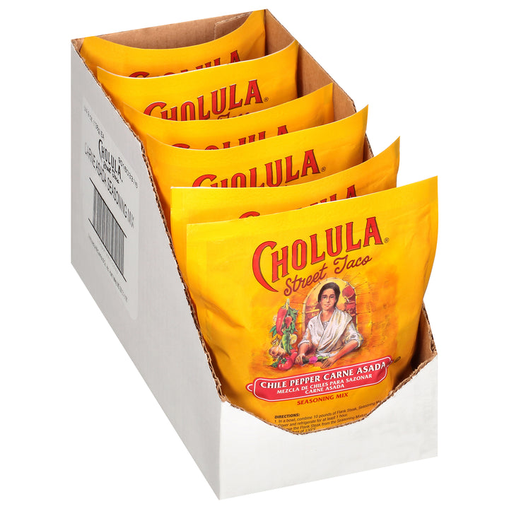 Cholula Street Taco Chili Pepper Carne Asada Seasoning Packet-4.9 oz.-6/Case