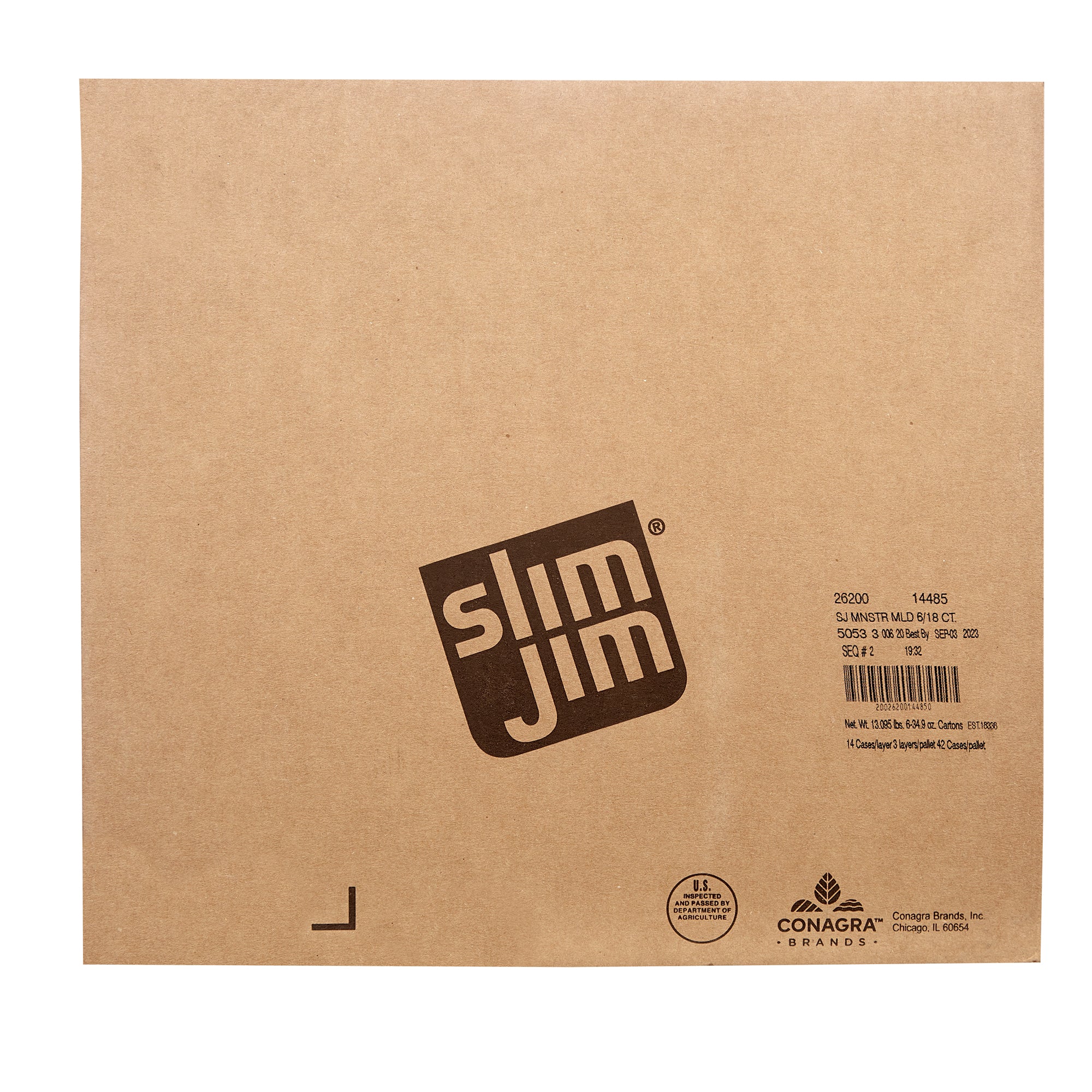 Slim Jim Beef Jerky Monster Mild-1.94 oz.-18/Box-6/Case MPN