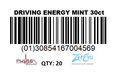 Zenevo Driving Energy Mint-0.35 oz.-30/Box-20/Case