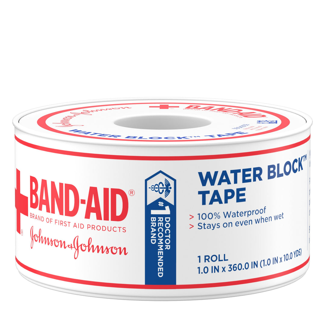 Johnson & Johnson Bandaid Waterproof Tape Bandages-1 Count-6/Box-4/Case
