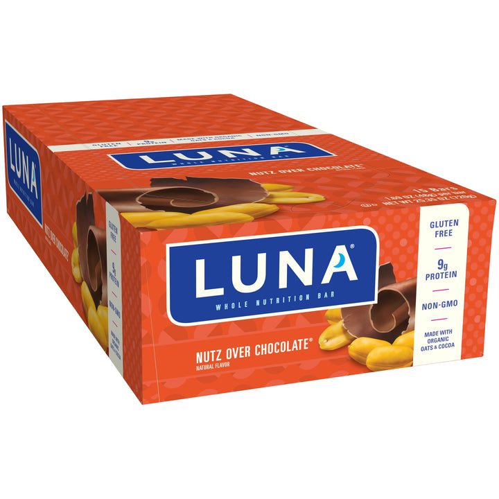 Luna Stacked Bar Nutz Over Chocolate-1.69 oz.-15/Box-16/Case