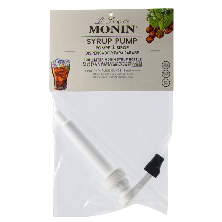 Monin Plastic White Bottle Pump-1 Each