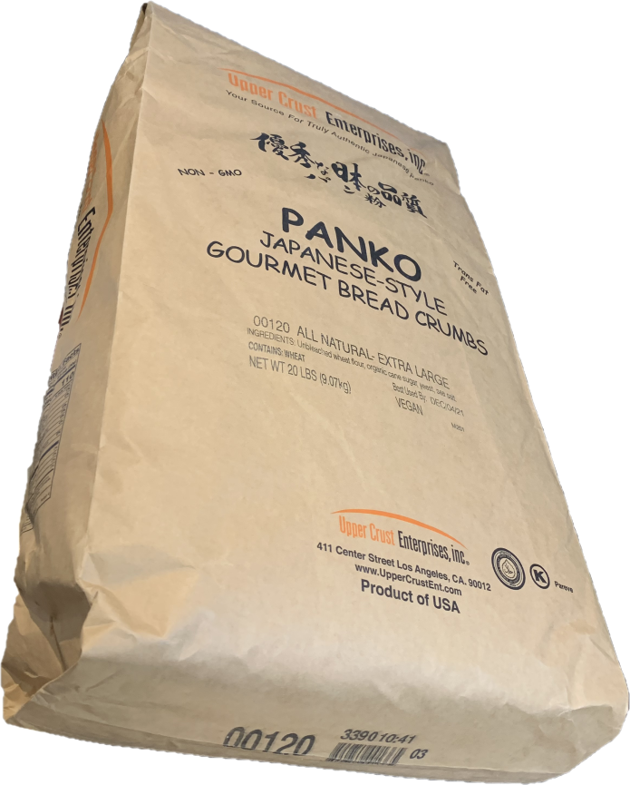 Upper Crust Enterprises All Natural Large Grind Panko Bread Crumbs-20 lb.-1/Case