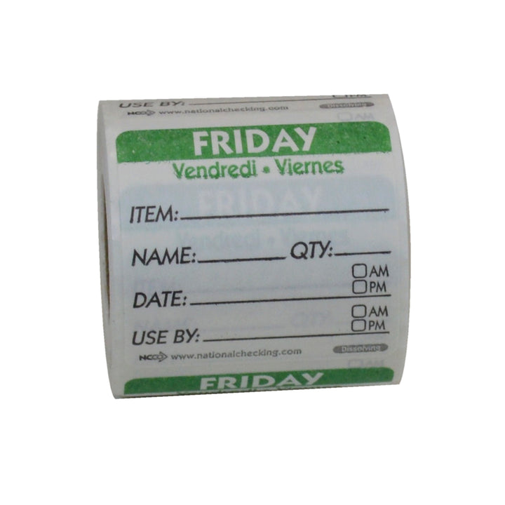 Ncco Labels Dissolvable Friday 2" X 2"-250 Each