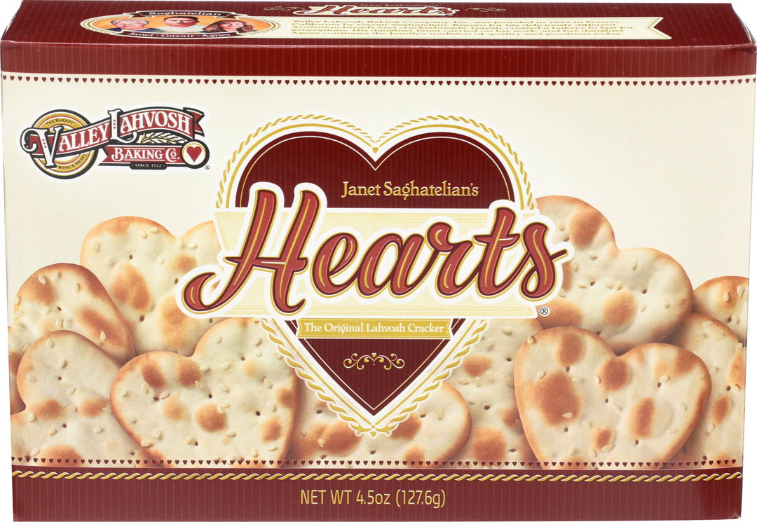 Valley Lahvosh Crackerbread Original Heart Shape-4.5 oz.-12/Case