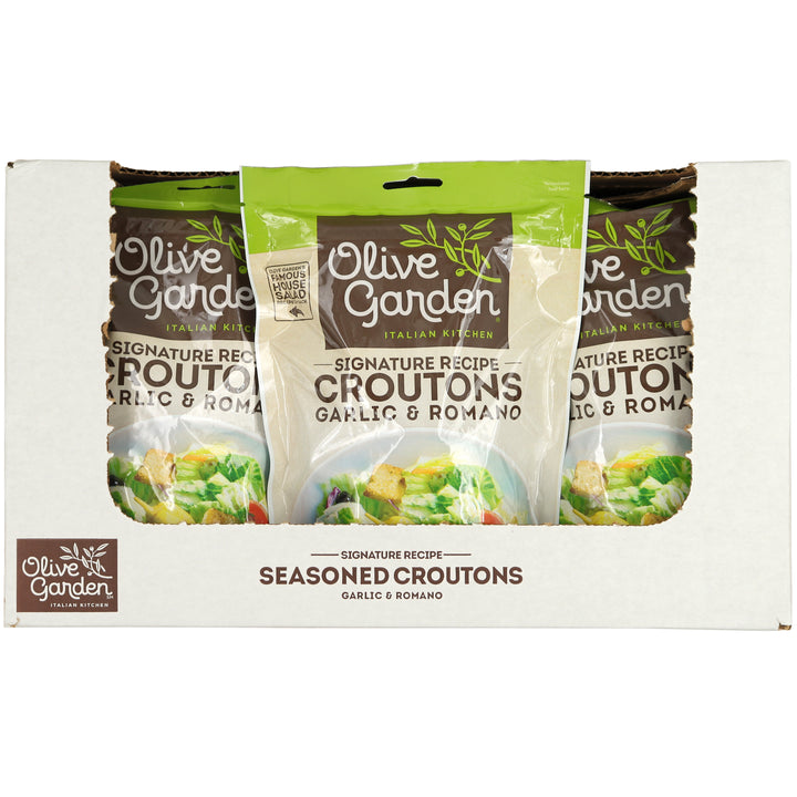 Olive Garden Garlic And Romano Crouton Bag-5 oz.-9/Case