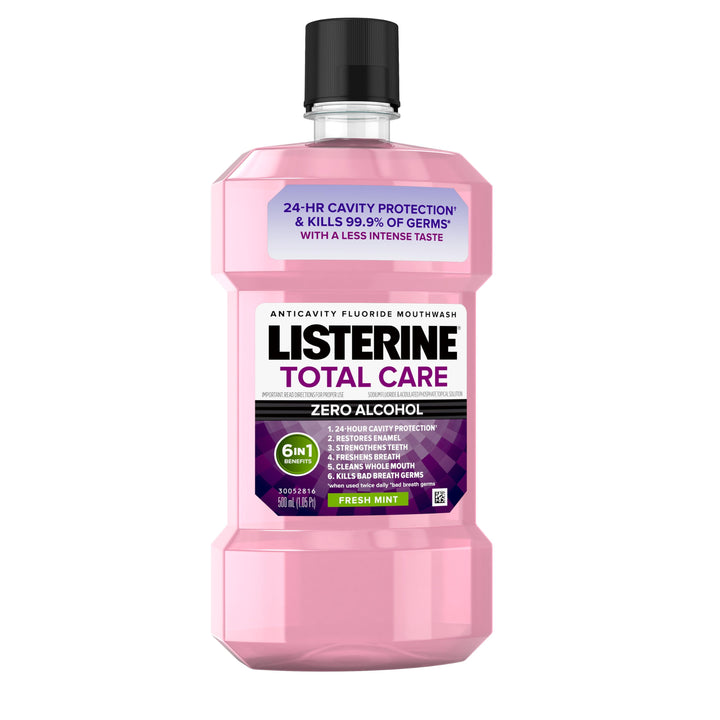 Listerine Total Care Zero Alcohol Fresh Mint Mouthwash-500 Milliliter-6/Case